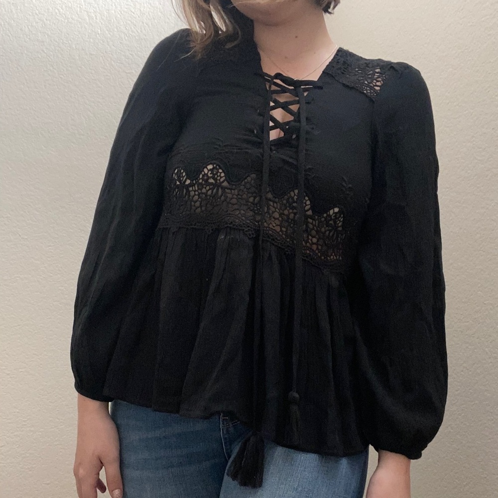 Boho American eagle top